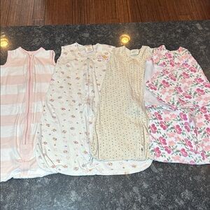 4 Halo Sleep Sack’s Lot Size S Small 3-6 months Swaddle Blanket